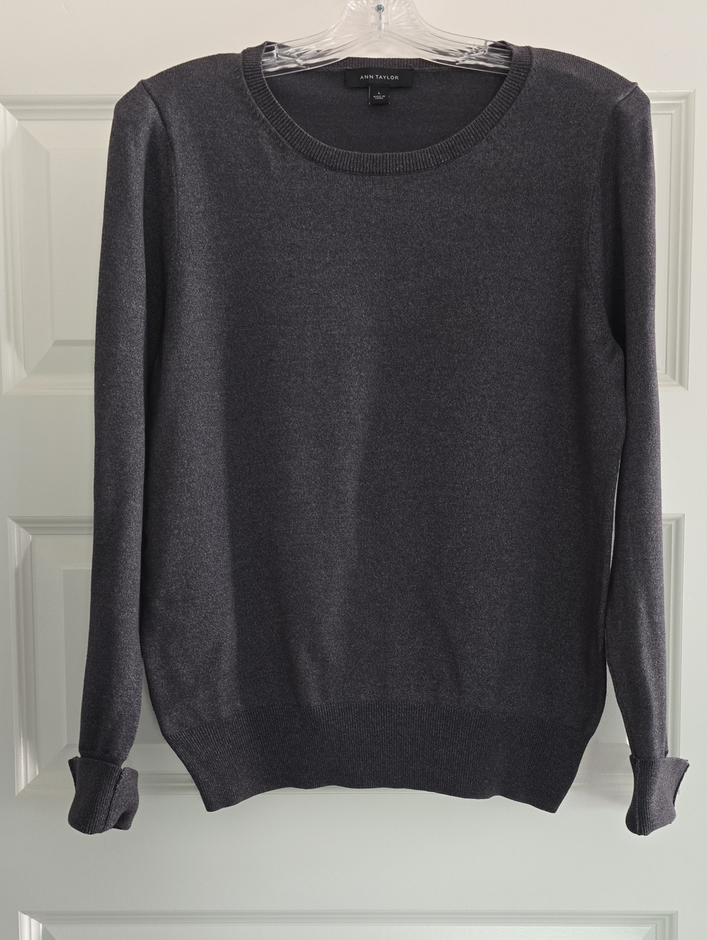 Ann Taylor Charcoal Crewneck Sweater